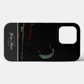 Coques Case-Mate iPhone Neon-Pop-Art kite surfer en buggy avec Monogram! (Verso (horizontal))