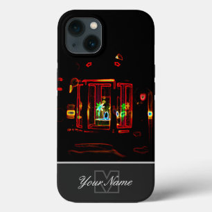 Case-Mate iPhone Case Neon-Pop-Art lumière romantique bougie avec Monogr