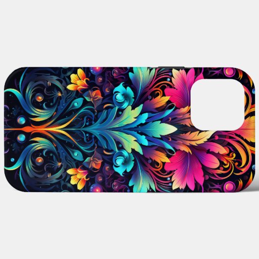 Coques Case-Mate iPhone Neon Psychedelic Decopunk Design No. 900 (Verso (horizontal))