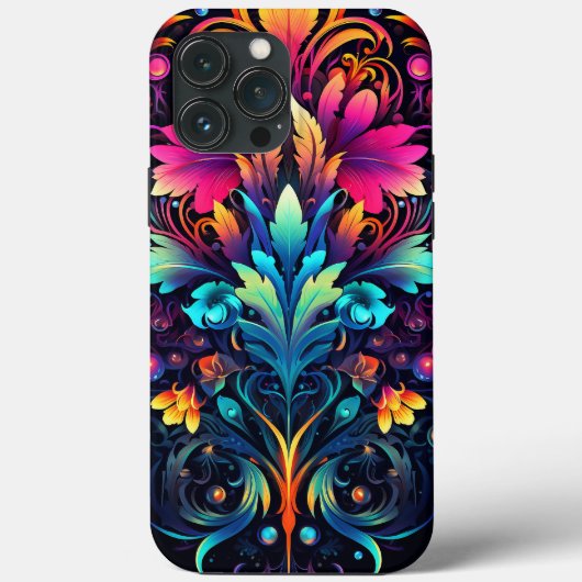 Coques Case-Mate iPhone Neon Psychedelic Decopunk Design No. 900 (Verso)