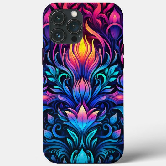 Coques Case-Mate iPhone Neon Psychedelic Decopunk Design No. 908 (Verso)
