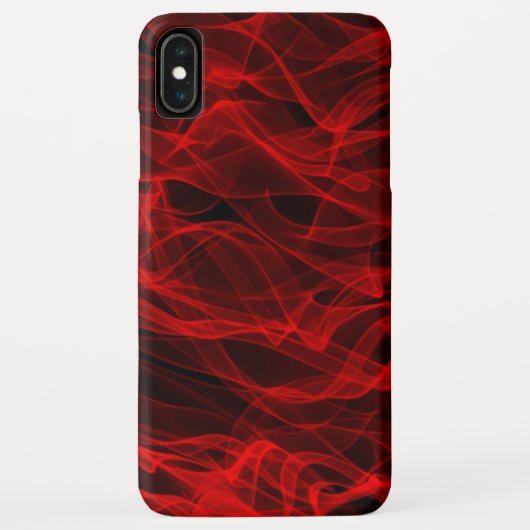 Coques Case-Mate iPhone Neon Red Curvy Line Abstrait Motif (Dos)