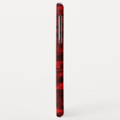 Coques Case-Mate iPhone Neon Red Curvy Line Abstrait Motif (Dos/Gauche)