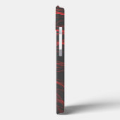 Coques Case-Mate iPhone Neon Red Curvy Line Abstrait Motif (Verso / Gauche)
