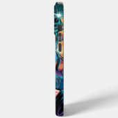 Coques Case-Mate iPhone "Neon Retro Girl - Cyberpunk Pop Art" (Verso / Gauche)