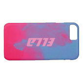 Coques Case-Mate iPhone NEON Sand tendance Red Pink Blue Gradient Name Blo (Dos (Horizontal))