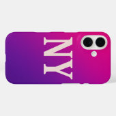 Coques Case-Mate iPhone Neon Skyline NY - Bold & Chic (Verso (horizontal))