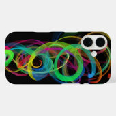 Coques Case-Mate iPhone Neon Smoke Swirl (Verso (horizontal))