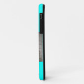 Coques Case-Mate iPhone Néon turquoise clair tonalité moderne tendance (Dos/Gauche)