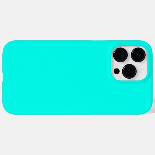 Coques Case-Mate iPhone Neon Turquoise L'une des meilleures nuances bleues (Verso (horizontal))