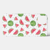Coques Case-Mate iPhone Neon Watercolor Watermelons Pattern (Verso (horizontal))