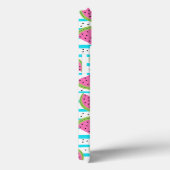 Coques Case-Mate iPhone Neon Watermelon on sur Stripes Motif (Verso / Droite)