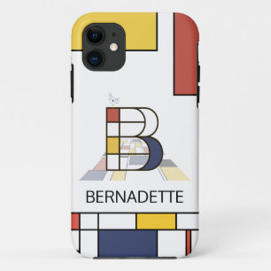 Case-Mate iPhone Case Neoplasticisme exclusif Art Monogramme. Lettre B