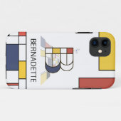 Coques Case-Mate iPhone Neoplasticisme exclusif Art Monogramme. Lettre B (Dos (Horizontal))