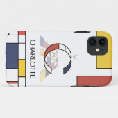 Coques Case-Mate iPhone Neoplasticisme exclusif Art Monogramme. Lettre C (Dos (Horizontal))