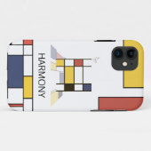 Coques Case-Mate iPhone Neoplasticisme exclusif Art Monogramme. Lettre H (Dos (Horizontal))