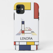 Coques Case-Mate iPhone Neoplasticisme exclusif Art Monogramme. Lettre L (Dos)