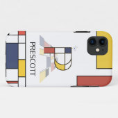 Coques Case-Mate iPhone Neoplasticisme exclusif Art Monogramme. Lettre P (Dos (Horizontal))