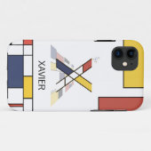 Coques Case-Mate iPhone Neoplasticisme exclusif Art Monogramme. Lettre X (Dos (Horizontal))