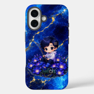 Coques iPhone 16 Neos Kawaii Zodiaque Verseau