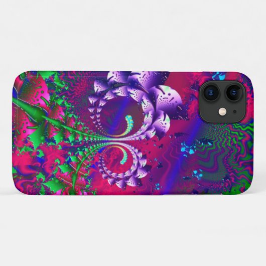 Coques Case-Mate iPhone Nerdberries Fractale psychédélique (Dos (Horizontal))