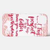 Coques Case-Mate iPhone N'essayez pas d'être parfait, essayez simplement d (Verso (horizontal))