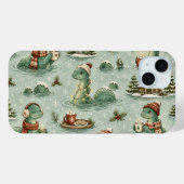 Coques Case-Mate iPhone Nessie de Noël Monstre du Loch Ness Confortable Cr (Verso (horizontal))
