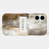 Coques Case-Mate iPhone Neutral Abstract Paint (Verso (horizontal))