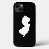 Coques Case-Mate iPhone New Jersey en blanc et noir (Verso)
