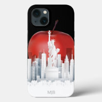 New York City Big Apple avec Monogramme