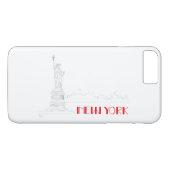 Coques Case-Mate iPhone New-York, Cool de la Statue de la Liberté (Dos (Horizontal))