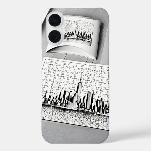 Coques Case-Mate iPhone New york en noir et blanc (Verso)