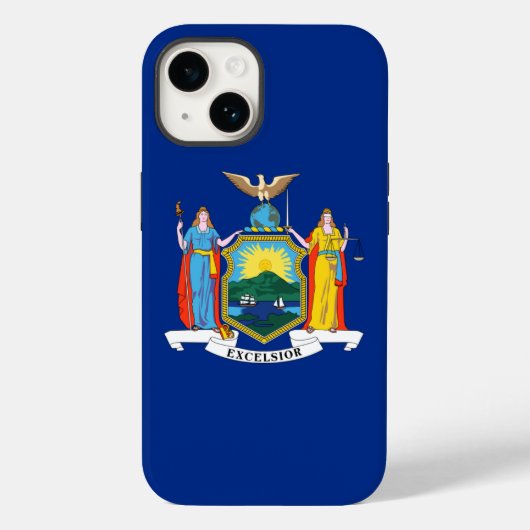 Coques Case-Mate iPhone New York : l'Empire State, chez Big Apple Flag (Verso)