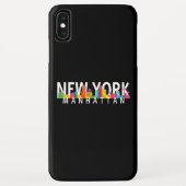 Coques Case-Mate iPhone New York Manhattan skyline avec palmiers (Dos)