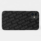 Coques Case-Mate iPhone New York Motif gris foncé (Dos (Horizontal))