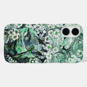 COQUES Case-Mate iPhone NID D'OISEAU, ARBRE FLEURS DE PRINTEMPS VERT BLANC (Verso (horizontal))