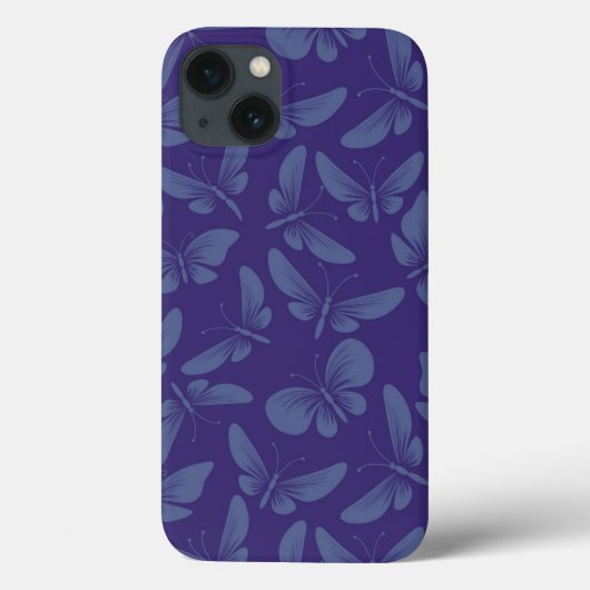Coques Case-Mate iPhone night moth butterflies background (Verso)