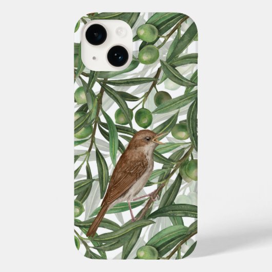 Coques Case-Mate iPhone Nightingales dans l'olivier (Verso)