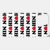 Coques Case-Mate iPhone Nihon Coeur d'amour (Verso (horizontal))