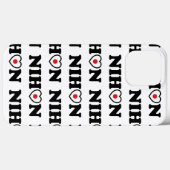 Coques Case-Mate iPhone Nihon Love Coeur Drapeau (Verso (horizontal))