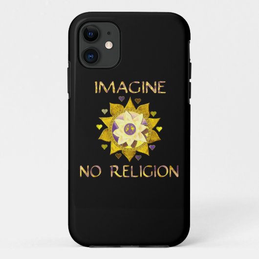 Coques Case-Mate iPhone N'imaginez aucune religion (Dos)