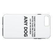 Coques Case-Mate iPhone N'importe quel chien (Dos (Horizontal))