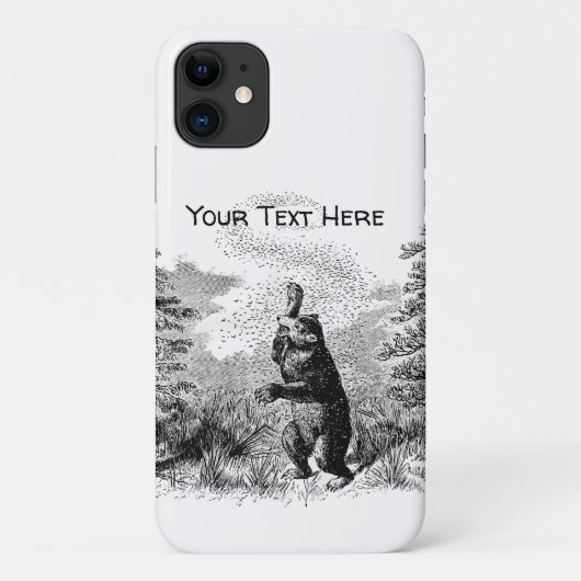 Coques Case-Mate iPhone Nimrod - Ours et abeilles (Dos)