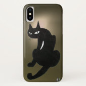 Coques Case-Mate iPhone NINJA CHAT NOIR gris (Dos)