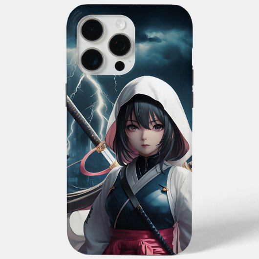 Coques Case-Mate iPhone Ninja Girl Art - Dynamic et Fierce Warrier (Verso)