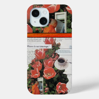 Coque Pour iPhone 15 N'Interrompez Pas L'Argent Matin Café Thé Heure