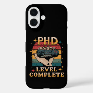 Coques iPhone 16 Niveau de doctorat Diplôme complet de doctorat Jeu