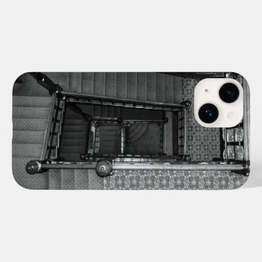 Coques Case-Mate iPhone Niveaux de gris de crescent Stairwell (Verso (horizontal))