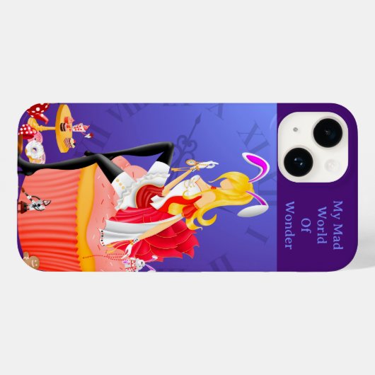 Coques Case-Mate iPhone Nivens McTwisp White Rabbit sur Cupcake (Verso (horizontal))
