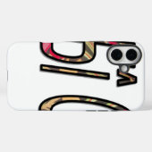 Coques Case-Mate iPhone "No Bigiji" Texte Imprimer (Verso (horizontal))